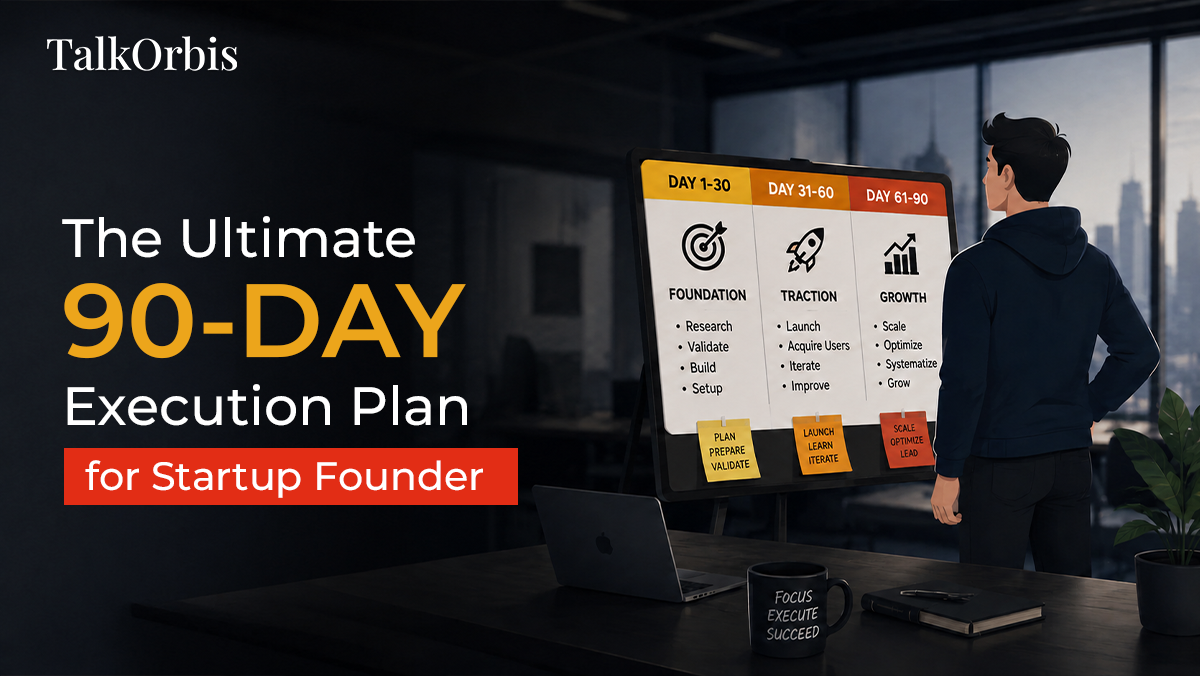 90-day execution plan for startup founders